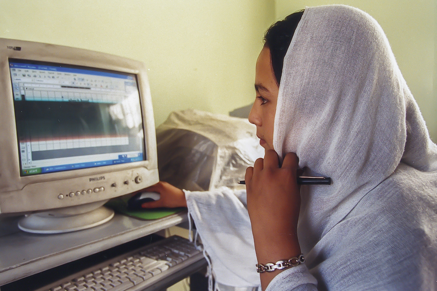Afghanistan, Computercourse for women in Kabul